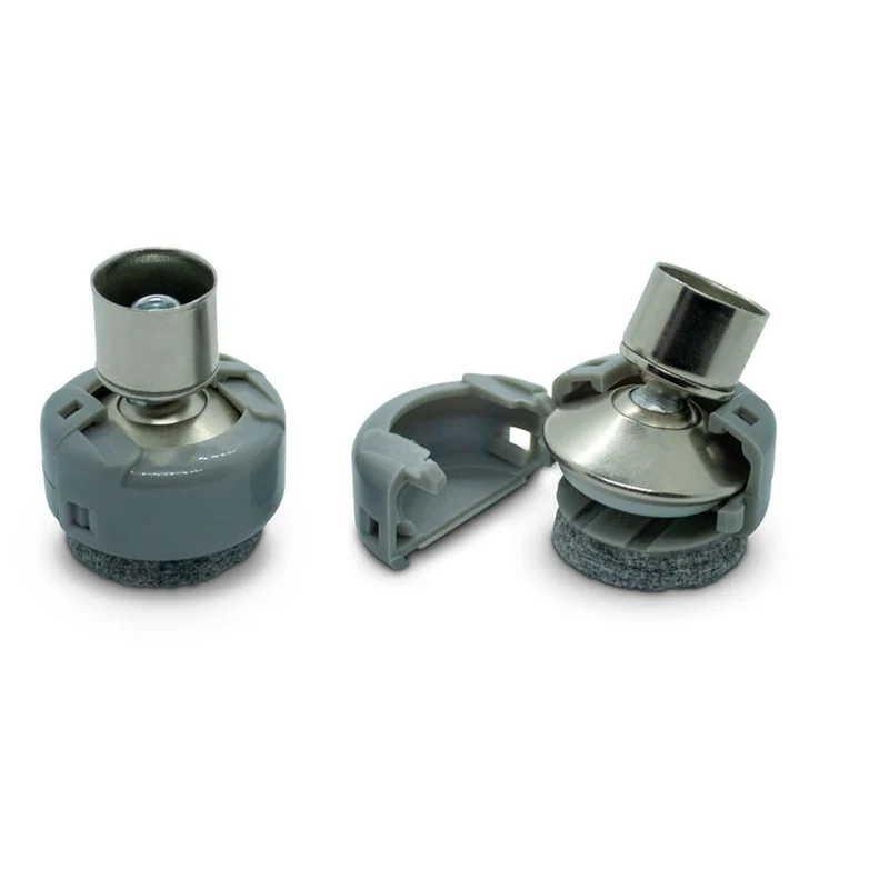 DuraGlides chair floor protectors showing snap-on housing and felt base